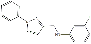 3-iodo-N-[(2-phenyl-2H-1,2,3-triazol-4-yl)methyl]aniline Struktur