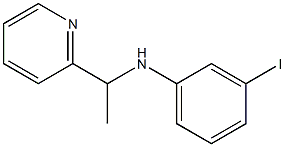 3-iodo-N-[1-(pyridin-2-yl)ethyl]aniline Struktur