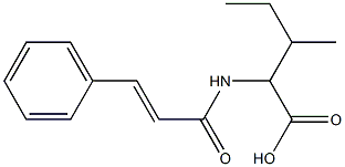 3-methyl-2-(3-phenylprop-2-enamido)pentanoic acid Struktur