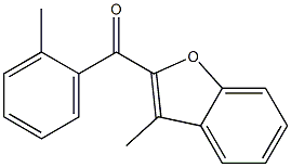 3-methyl-2-[(2-methylphenyl)carbonyl]-1-benzofuran Struktur