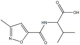 3-methyl-2-[(3-methyl-1,2-oxazol-5-yl)formamido]butanoic acid Struktur