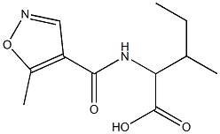 3-methyl-2-{[(5-methylisoxazol-4-yl)carbonyl]amino}pentanoic acid Struktur