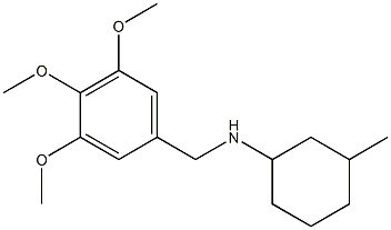 3-methyl-N-[(3,4,5-trimethoxyphenyl)methyl]cyclohexan-1-amine Struktur