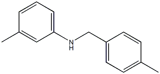 3-methyl-N-[(4-methylphenyl)methyl]aniline Struktur