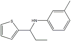 3-methyl-N-[1-(thiophen-2-yl)propyl]aniline Struktur