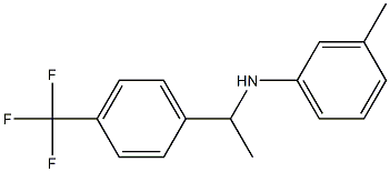 3-methyl-N-{1-[4-(trifluoromethyl)phenyl]ethyl}aniline Struktur