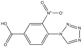 3-nitro-4-(1H-tetrazol-1-yl)benzoic acid Struktur