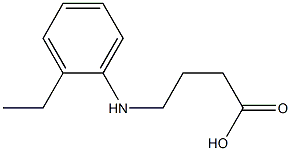 4-[(2-ethylphenyl)amino]butanoic acid Struktur