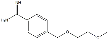 4-[(2-methoxyethoxy)methyl]benzenecarboximidamide Struktur