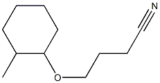 4-[(2-methylcyclohexyl)oxy]butanenitrile Struktur