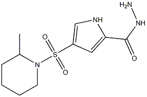 4-[(2-methylpiperidin-1-yl)sulfonyl]-1H-pyrrole-2-carbohydrazide Struktur