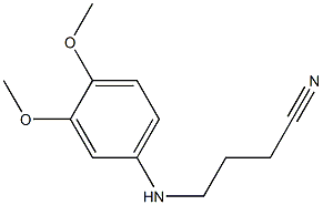 4-[(3,4-dimethoxyphenyl)amino]butanenitrile Struktur