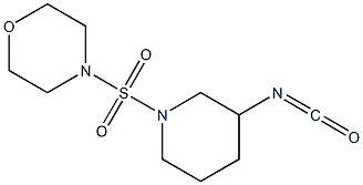 4-[(3-isocyanatopiperidine-1-)sulfonyl]morpholine Struktur