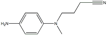 4-[(4-aminophenyl)(methyl)amino]butanenitrile Struktur