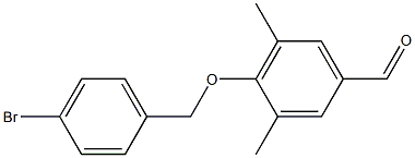 4-[(4-bromophenyl)methoxy]-3,5-dimethylbenzaldehyde Struktur