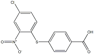 4-[(4-chloro-2-nitrophenyl)sulfanyl]benzoic acid Struktur