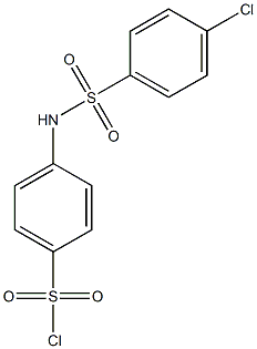 4-[(4-chlorobenzene)sulfonamido]benzene-1-sulfonyl chloride Struktur