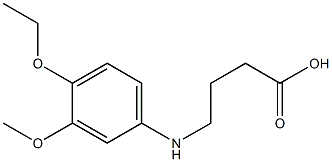 4-[(4-ethoxy-3-methoxyphenyl)amino]butanoic acid Struktur