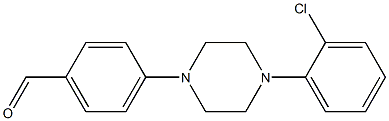 4-[4-(2-chlorophenyl)piperazin-1-yl]benzaldehyde Struktur