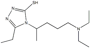 4-[4-(diethylamino)-1-methylbutyl]-5-ethyl-4H-1,2,4-triazole-3-thiol Struktur