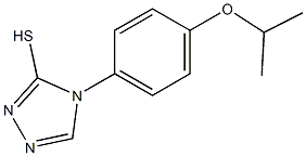 4-[4-(propan-2-yloxy)phenyl]-4H-1,2,4-triazole-3-thiol Struktur