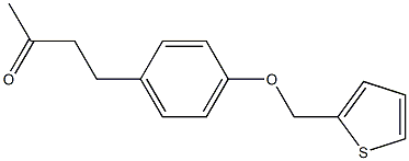 4-[4-(thien-2-ylmethoxy)phenyl]butan-2-one Struktur