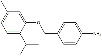 4-[5-methyl-2-(propan-2-yl)phenoxymethyl]aniline Struktur