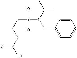 4-[benzyl(propan-2-yl)sulfamoyl]butanoic acid Struktur