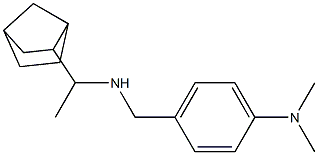 4-{[(1-{bicyclo[2.2.1]heptan-2-yl}ethyl)amino]methyl}-N,N-dimethylaniline Struktur