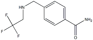 4-{[(2,2,2-trifluoroethyl)amino]methyl}benzamide Struktur