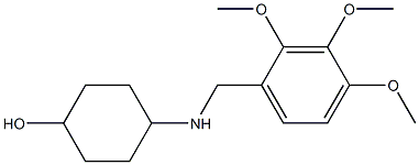 4-{[(2,3,4-trimethoxyphenyl)methyl]amino}cyclohexan-1-ol Struktur