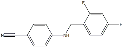 4-{[(2,4-difluorophenyl)methyl]amino}benzonitrile Struktur