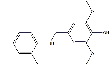 4-{[(2,4-dimethylphenyl)amino]methyl}-2,6-dimethoxyphenol Struktur