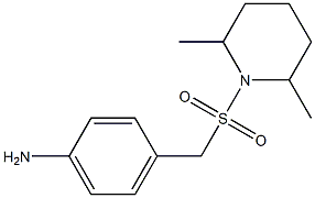 4-{[(2,6-dimethylpiperidine-1-)sulfonyl]methyl}aniline Struktur