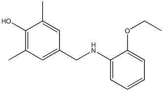 4-{[(2-ethoxyphenyl)amino]methyl}-2,6-dimethylphenol Struktur