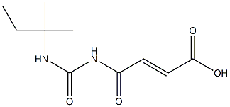 4-{[(2-methylbutan-2-yl)carbamoyl]amino}-4-oxobut-2-enoic acid Struktur