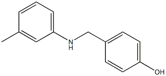 4-{[(3-methylphenyl)amino]methyl}phenol Struktur