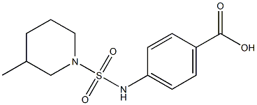 4-{[(3-methylpiperidine-1-)sulfonyl]amino}benzoic acid Struktur