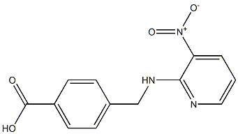 4-{[(3-nitropyridin-2-yl)amino]methyl}benzoic acid Struktur