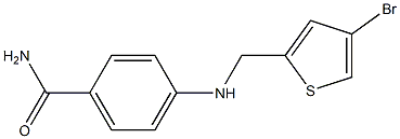 4-{[(4-bromothiophen-2-yl)methyl]amino}benzamide Struktur