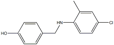 4-{[(4-chloro-2-methylphenyl)amino]methyl}phenol Struktur