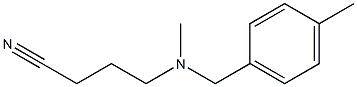 4-{methyl[(4-methylphenyl)methyl]amino}butanenitrile Structure