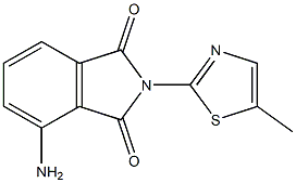 4-amino-2-(5-methyl-1,3-thiazol-2-yl)-2,3-dihydro-1H-isoindole-1,3-dione Struktur