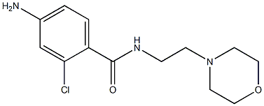 4-amino-2-chloro-N-(2-morpholin-4-ylethyl)benzamide Struktur