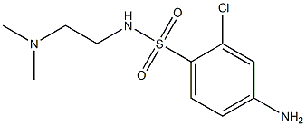 4-amino-2-chloro-N-[2-(dimethylamino)ethyl]benzene-1-sulfonamide Struktur