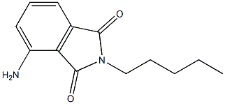 4-amino-2-pentyl-2,3-dihydro-1H-isoindole-1,3-dione Struktur