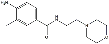 4-amino-3-methyl-N-(2-morpholin-4-ylethyl)benzamide Struktur