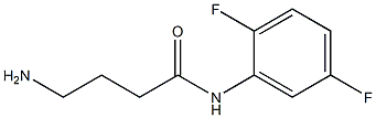 4-amino-N-(2,5-difluorophenyl)butanamide Struktur