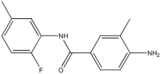 4-amino-N-(2-fluoro-5-methylphenyl)-3-methylbenzamide Struktur