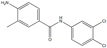 4-amino-N-(3,4-dichlorophenyl)-3-methylbenzamide Struktur